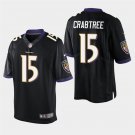 Baltimore Ravens #15 Michael Crabtree Black Stitched Limited Jersey