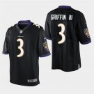Baltimore Ravens #3 Robert Griffin III Black Stitched Limited Jersey