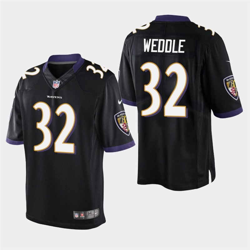 Baltimore Ravens #32 Eric Weddle Black Stitched Limited Jersey