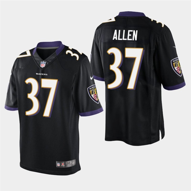 Baltimore Ravens #37 Javorius Allen Black Stitched Limited Jersey