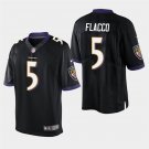 Baltimore Ravens #5 Joe Flacco Black Stitched Limited Jersey