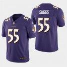 Baltimore Ravens #55 Terrell Suggs Purple Stitched Limited Jersey