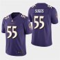 Baltimore Ravens #55 Terrell Suggs Purple Stitched Limited Jersey