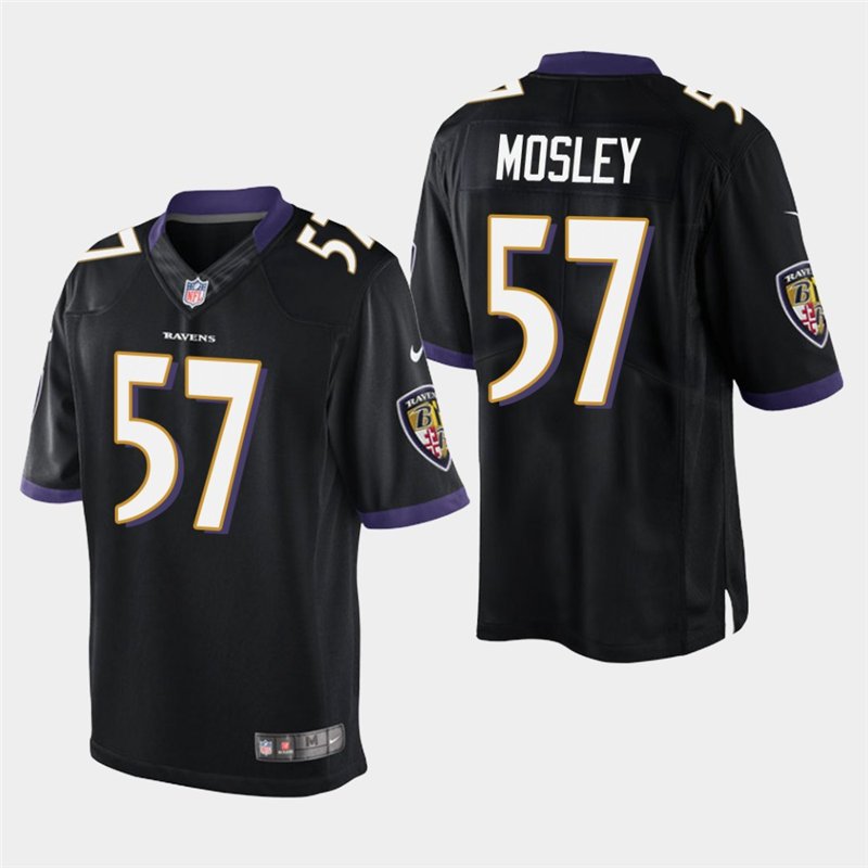 Baltimore Ravens #57 C.J. Mosley Black Stitched Limited Jersey