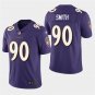 Baltimore Ravens #90 Za'Darius Smith Purple Stitched Limited Jersey