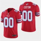 Buffalo Bills #00 Custom Name And Number Red Stitched Limited Jersey