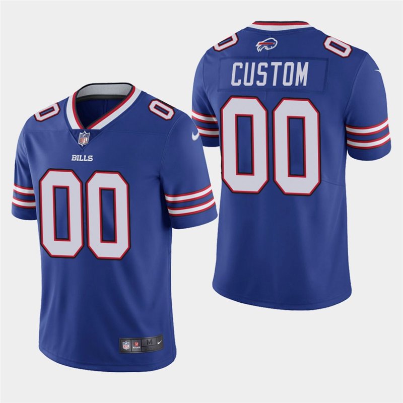 Buffalo Bills #00 Custom Royal Stitched Limited Jersey