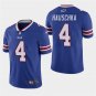 Buffalo Bills #4 Steven Hauschka Royal Stitched Limited Jersey