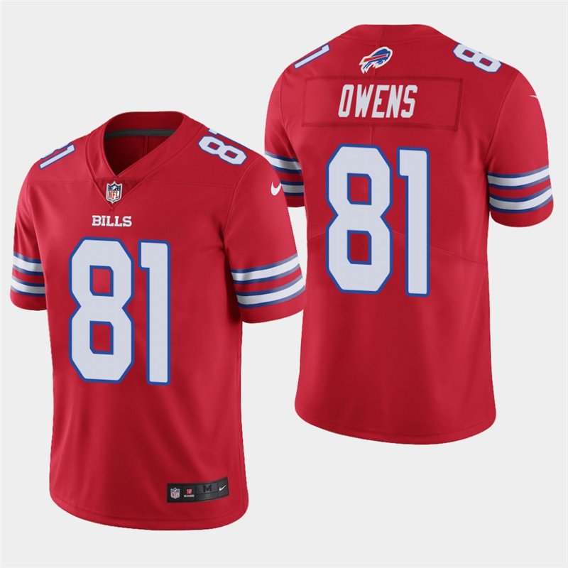 Buffalo Bills #81 Terrell Owens Red Stitched Limited Jersey