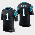 Carolina Panthers #1 Cam Newton Black Stitched Limited Jersey