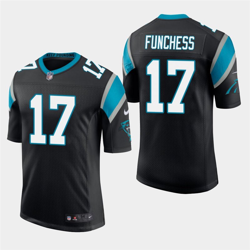 Carolina Panthers #17 Devin Funchess Black Stitched Limited Jersey