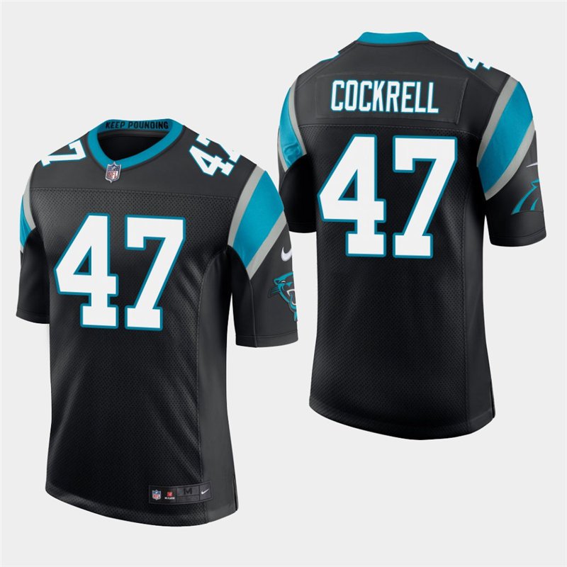 Carolina Panthers #47 Ross Cockrell Black Stitched Limited Jersey