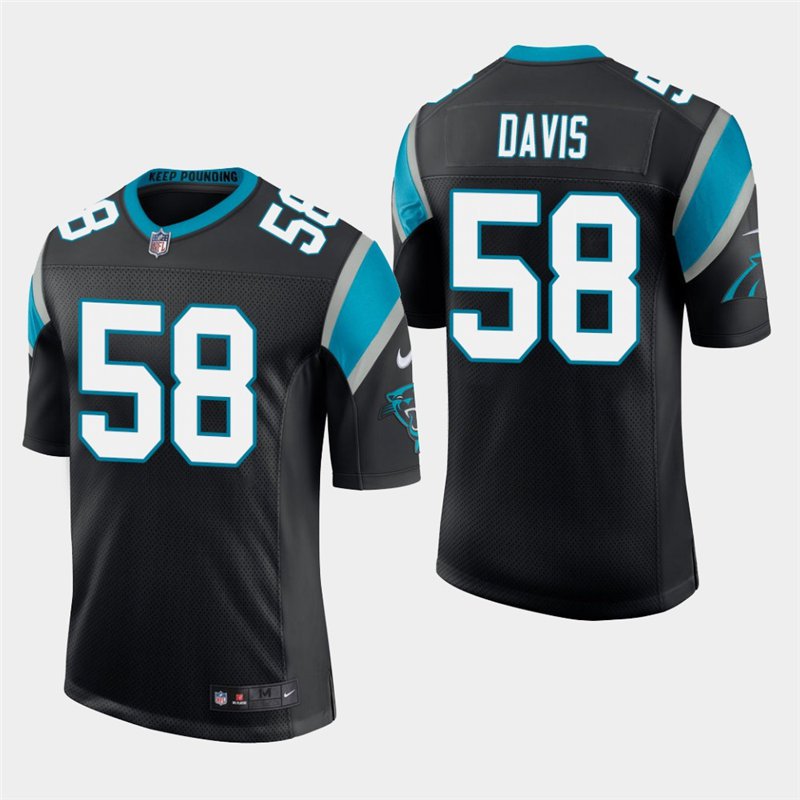 Carolina Panthers #58 Thomas Davis Black Stitched Limited Jersey