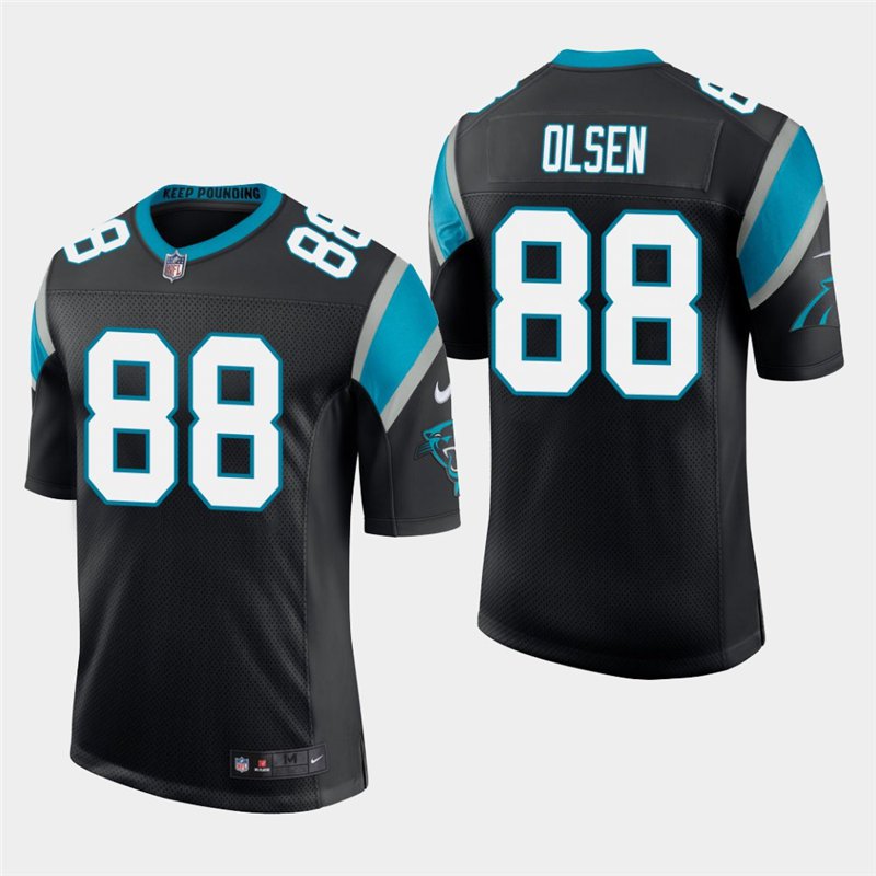 Carolina Panthers #88 Greg Olsen Black Stitched Limited Jersey