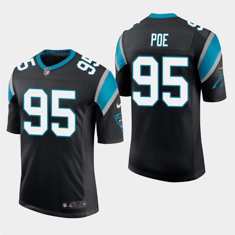 Carolina Panthers #95 Dontari Poe Black Stitched Limited Jersey