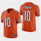 Chicago Bears #10 Mitch Trubisky Orange Stitched Limited Jersey
