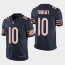 Chicago Bears #10 Mitchell Trubisky Navy Stitched Limited Jersey