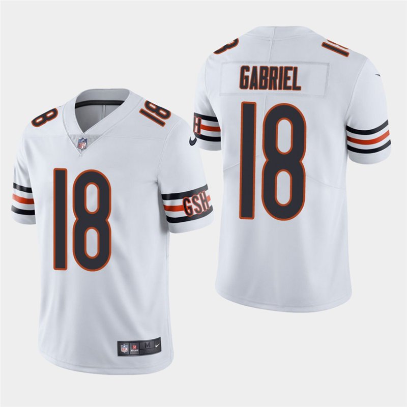 Chicago Bears #18 Taylor Gabriel White Stitched Limited Jersey