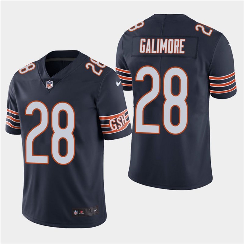 Chicago Bears #28 Willie Galimore Navy Stitched Limited Jersey