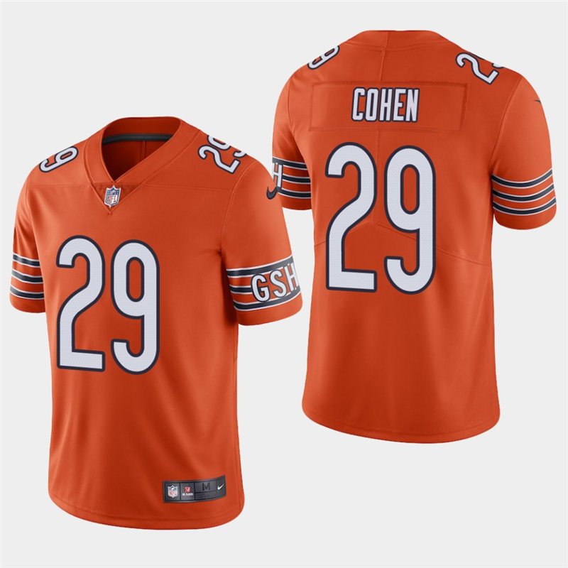 Chicago Bears #29 Tarik Cohen Orange Stitched Limited Jersey