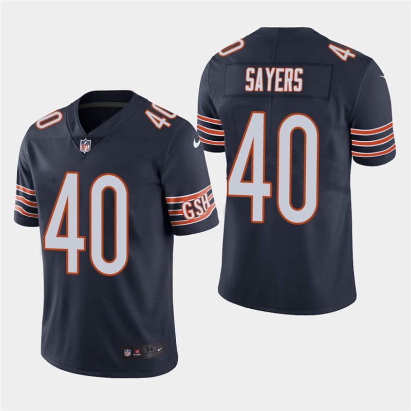 Chicago Bears #40 Gale Sayers Navy Stitched Limited Jersey