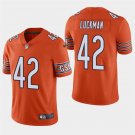 Chicago Bears #42 Sid Luckman Orange Stitched Limited Jersey