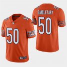 Chicago Bears #50 Mike Singletary Orange Stitched Limited Jersey