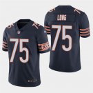 Chicago Bears #75 Kyle Long Navy Stitched Limited Jersey