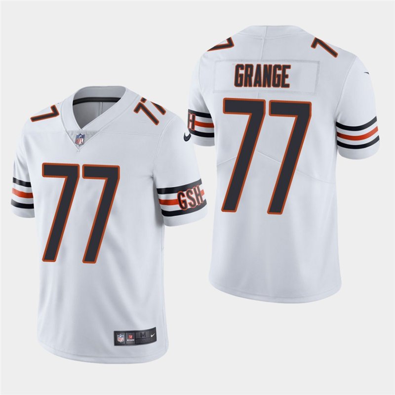 Chicago Bears #77 Red Grange White Stitched Limited Jersey
