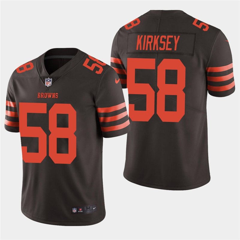 Cleveland Browns #58 Christian Kirksey Brown Stitched Limited Jersey