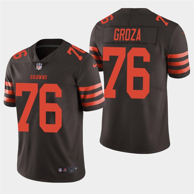 Cleveland Browns #76 Lou Groza Brown Stitched Limited Jersey