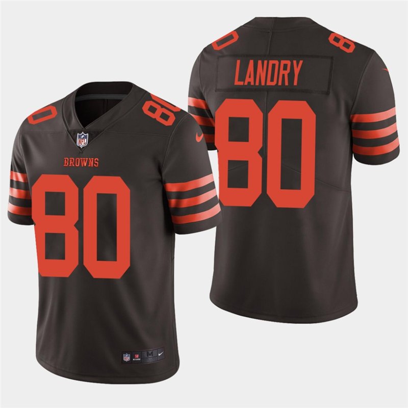 Cleveland Browns #80 Jarvis Landry Brown Stitched Limited Jersey