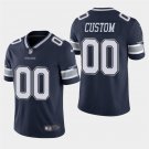 Dallas Cowboys #00 Custom Name And Number Navy Stitched Limited Jersey