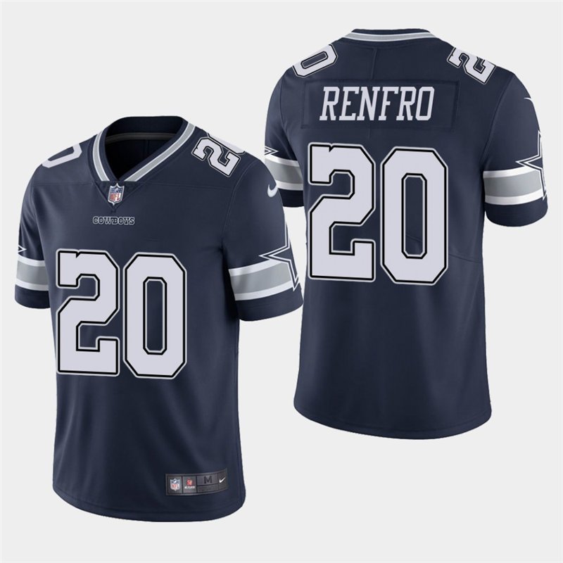 Dallas Cowboys #20 Mel Renfro Navy Stitched Limited Jersey