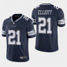 Dallas Cowboys #21 Ezekiel Elliott Navy Stitched Limited Jersey