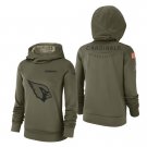 Women's Arizona Cardinals # Olive 2018 Salute to Service Hoodie