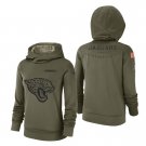 Women's Jacksonville Jaguars # Olive 2018 Salute to Service Hoodie