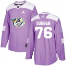P K Subban Men's Nashville Predators Fights Cancer Purple Jersey
