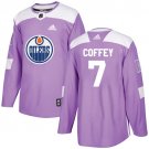 Paul Coffey Men's Edmonton Oilers Fights Cancer Purple Jersey