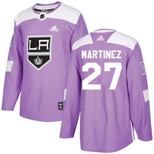 Alec Martinez Men's Los Angeles Kings Fights Cancer Purple Jersey