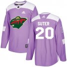 Ryan Suter Men's Minnesota Wild Fights Cancer Purple Jersey