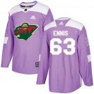 Tyler Ennis Men's Minnesota Wild Fights Cancer Purple Jersey