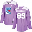 Pavel Buchnevich Men's New York Rangers Fights Cancer Purple Jersey