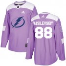 Andrei Vasilevskiy Men's Tampa Bay Lightning Fights Cancer Purple Jersey