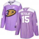 Ryan Getzlaf Men's Anaheim Ducks Fights Cancer Purple Jersey