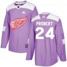 Bob Probert Men's Detroit Red Wings Fights Cancer Purple Jersey