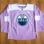 Cam Talbot Men's Edmonton Oilers Fights Cancer Purple Jersey