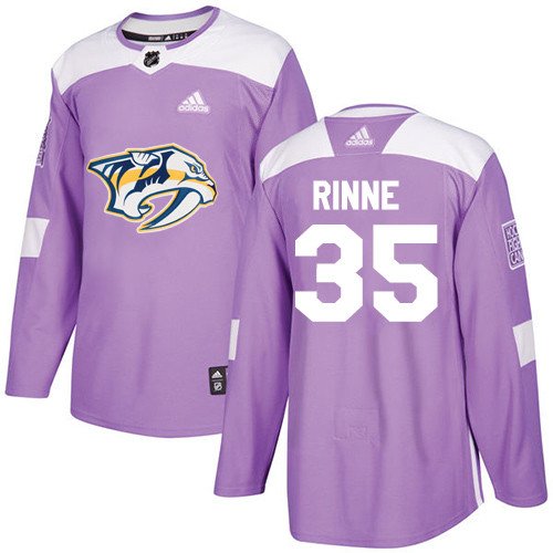Pekka Rinne Men's Nashville Predators Fights Cancer Purple Jersey