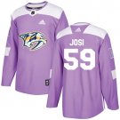 Roman Josi Men's Nashville Predators Fights Cancer Purple Jersey