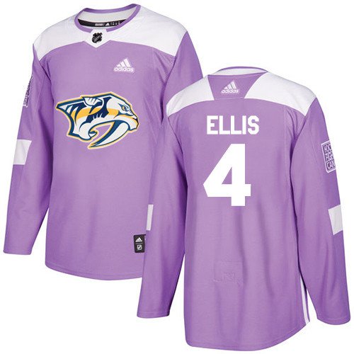 Ryan Ellis Men's Nashville Predators Fights Cancer Purple Jersey
